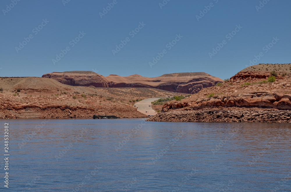 ferry landing at Halls Crossing on Lake Powell (Glen Canyon National Recreation Area, Utah) ferry landing at Halls Crossing on Lake Powell (Glen Canyon National Recreation Area, Utah)