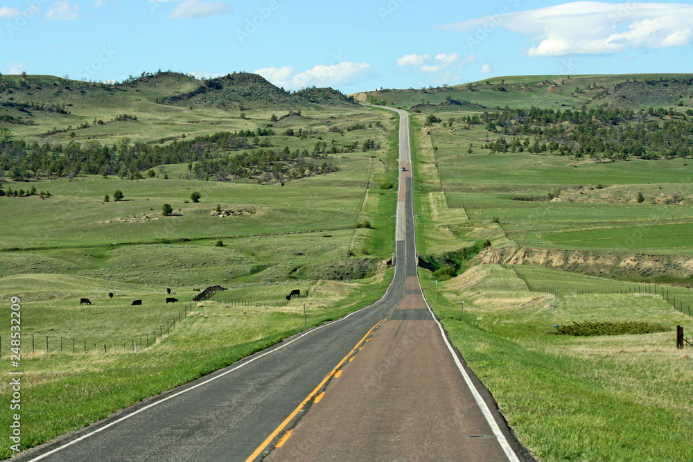 Road 191, landscape in Montana