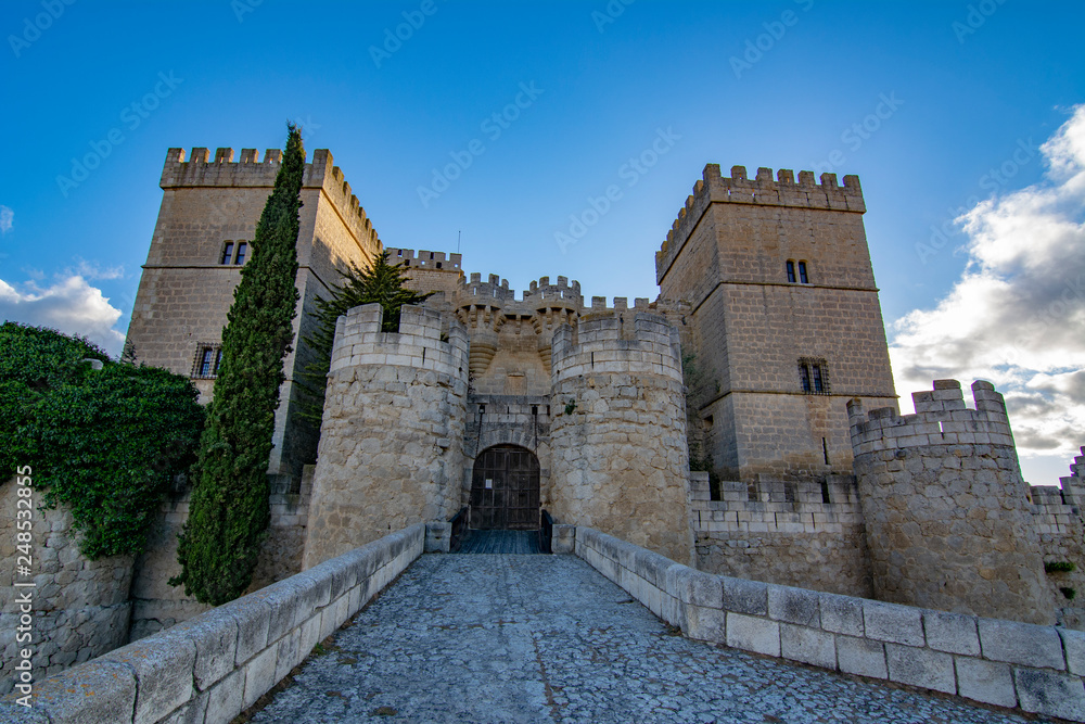 Obraz premium Ampudia Castle in Palencia province, Spain