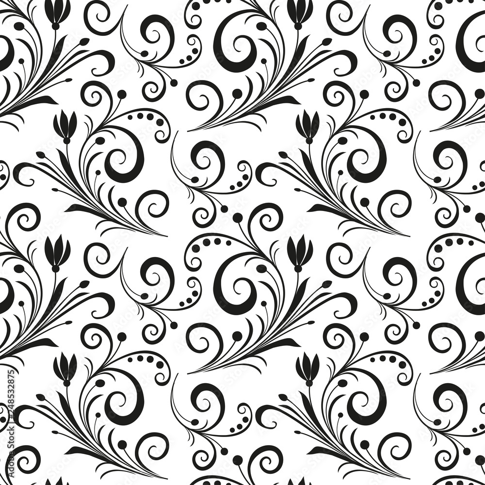floral oriental black isolated seamless background floral oriental black isolated seamless background