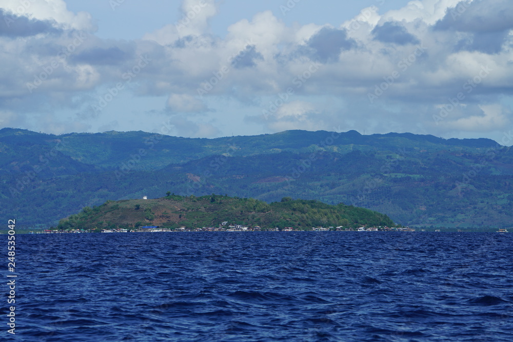 View of an island near Manjuyod Sandbar, Philippines