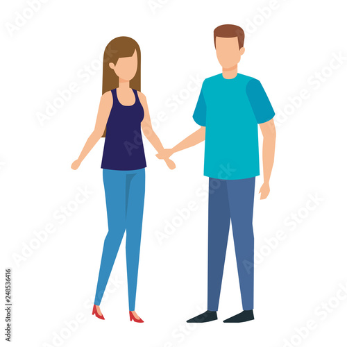 couple avatar characters icons