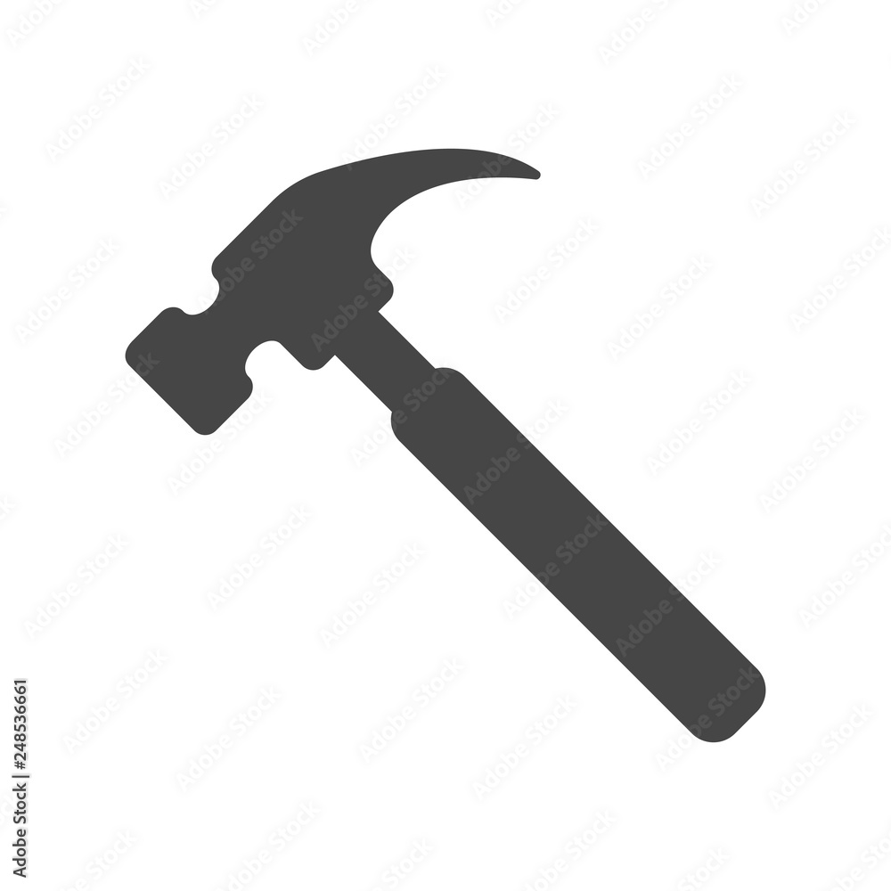 Hammer Icon in trendy flat style isolated on white background, for your web site design, app, logo, UI. Vector illustration, EPS10. Hammer Icon in trendy flat style isolated on white background, for your web site design, app, logo, UI. Vector illustration, EPS10.