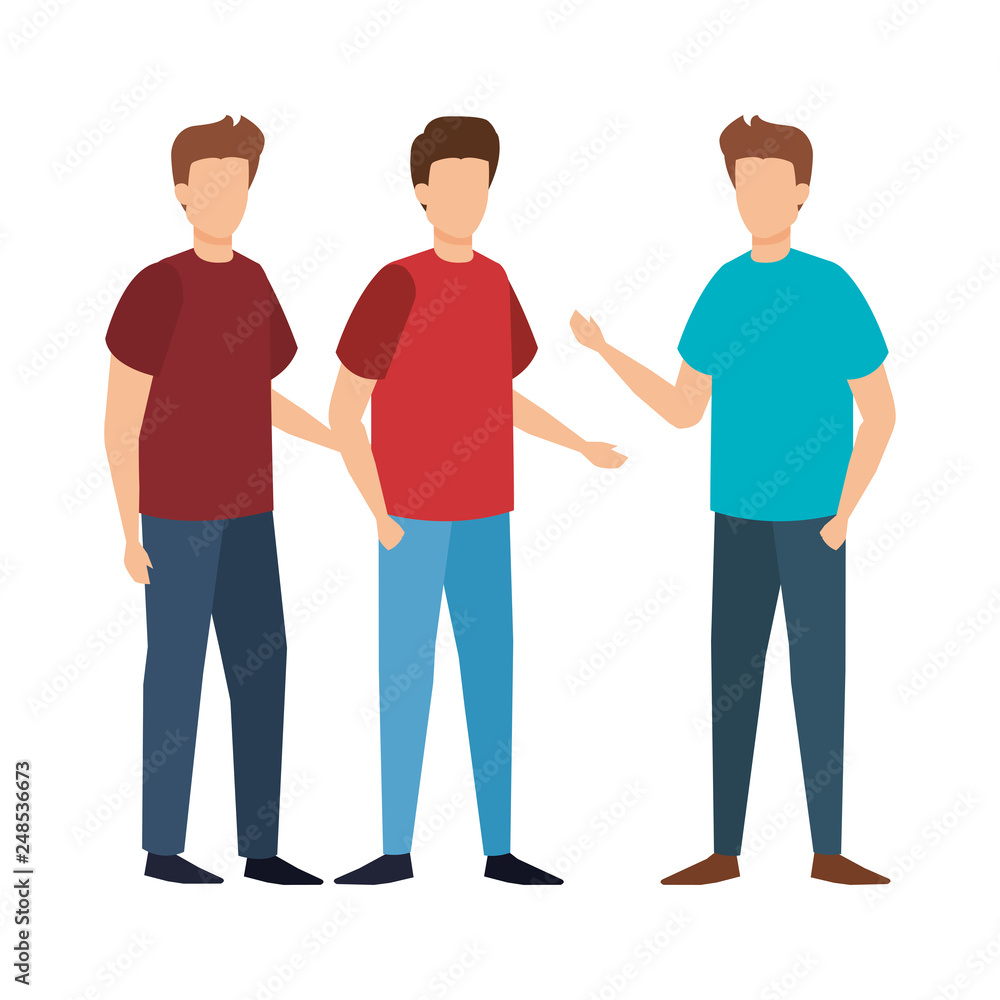 group of men characters group of men characters