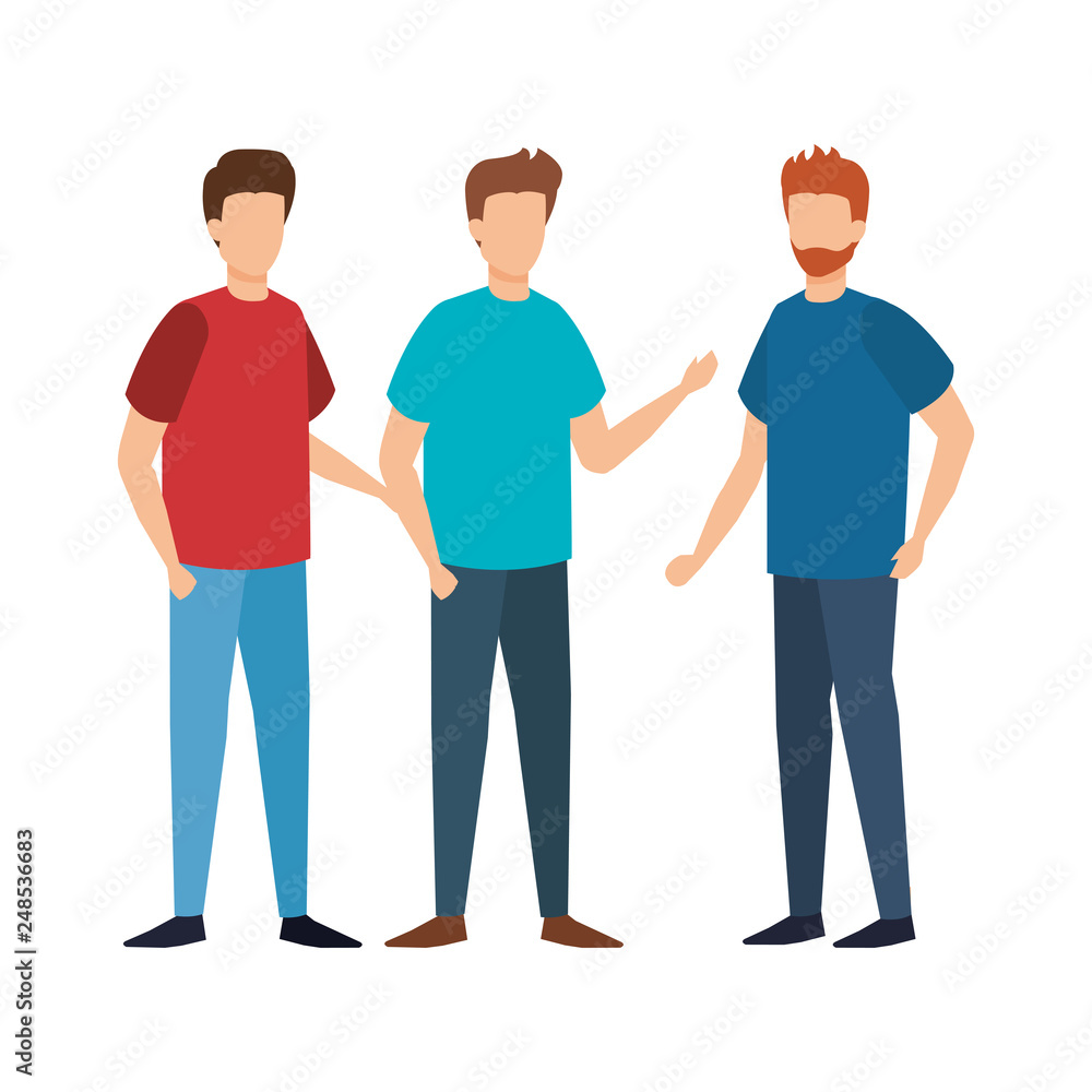 group of men characters group of men characters