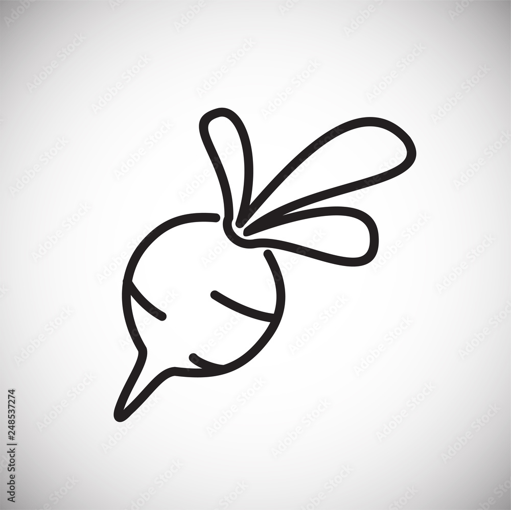 Beet line icon on white background for graphic and web design, Modern simple vector sign. Internet concept. Trendy symbol for website design web button or mobile app Beet line icon on white background for graphic and web design, Modern simple vector sign. Internet concept. Trendy symbol for website design web button or mobile app