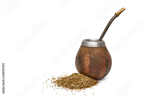 Canvas Print Bombilla bo parzenia yerba mate