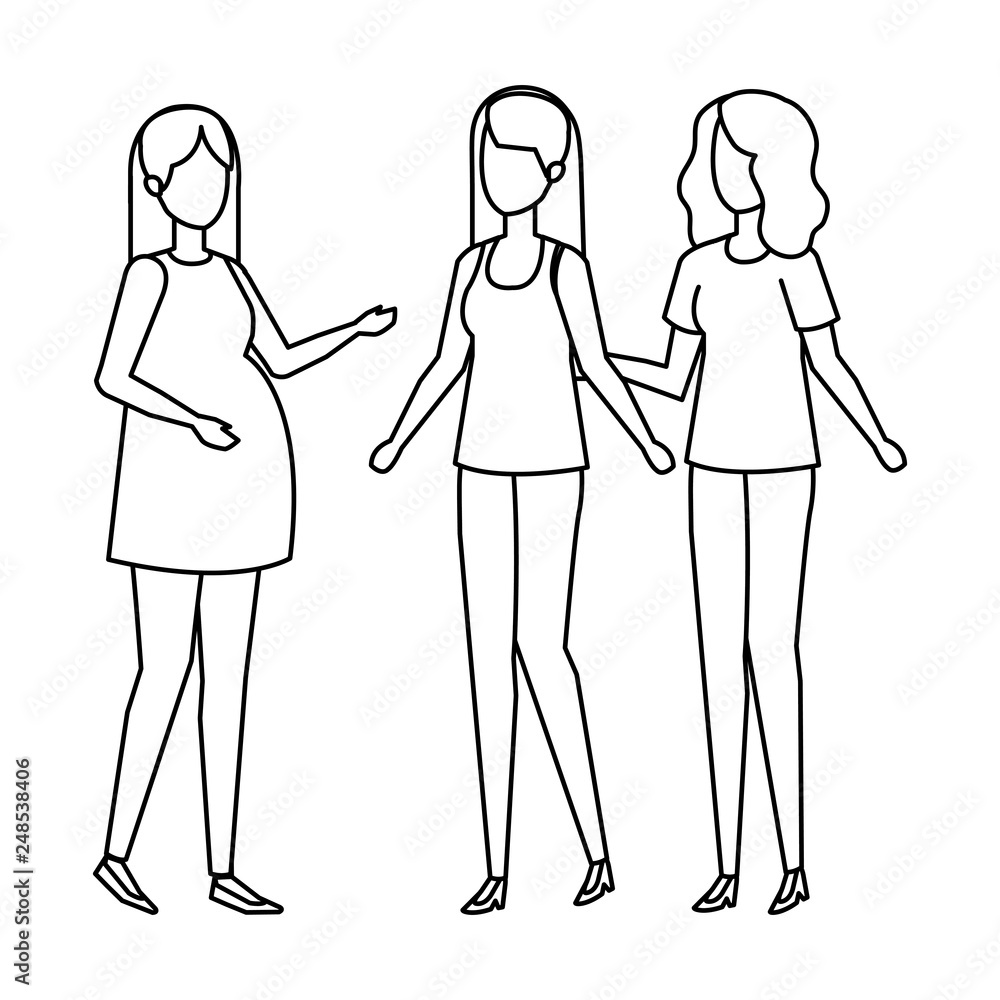 woman pregnancy with girls woman pregnancy with girls