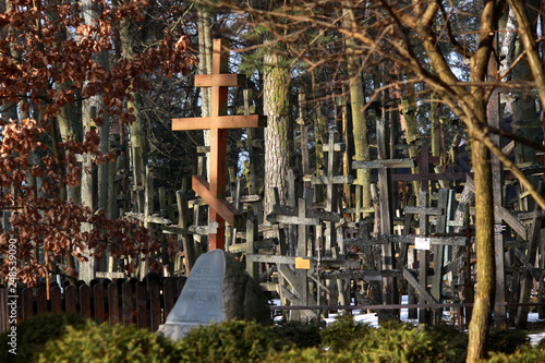 Obraz na płótnie Orthodox crosses in Grabarka, eastern Poland w salonie