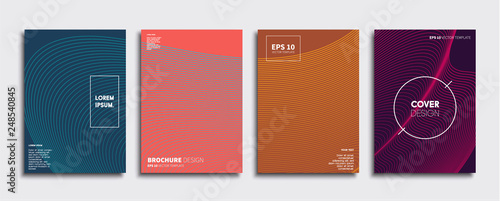 Vector cover designs. Future Poster template. Smartphone modern background set.