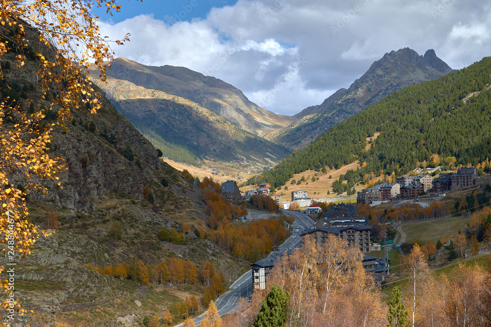 Nice autumn mountain landscape from Andorra