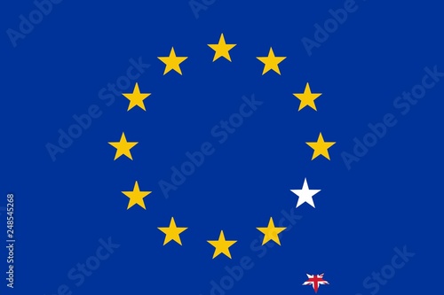 European Union flag without UK