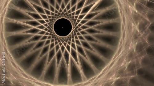 Abstract fractal forms morph and oscillate (Loop)