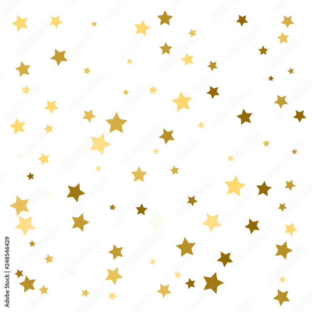 Golden stars confetti. Abstract background with many falling gold stars confetti. vector background Golden stars confetti. Abstract background with many falling gold stars confetti. vector background