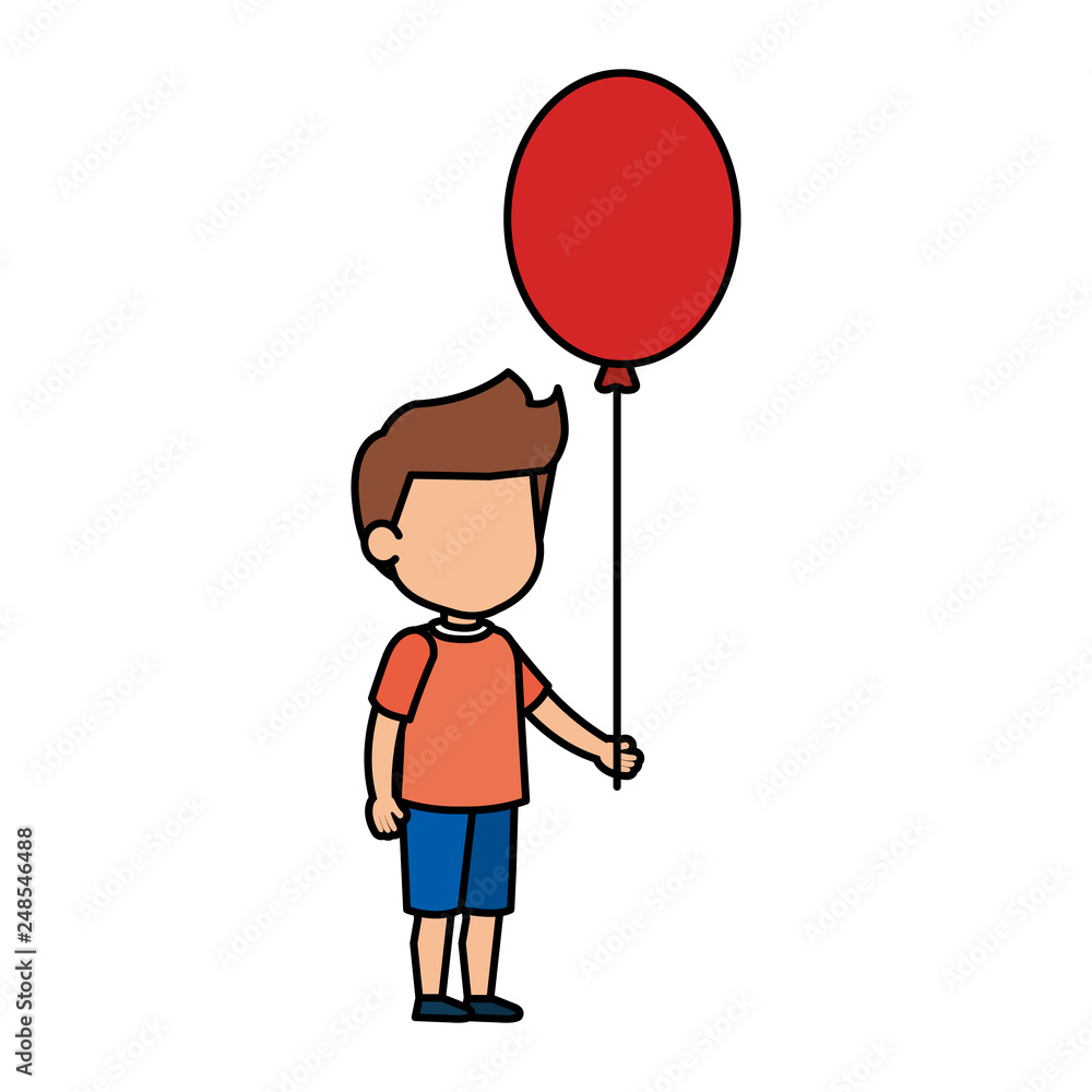 cute little boy with balloons helium cute little boy with balloons helium