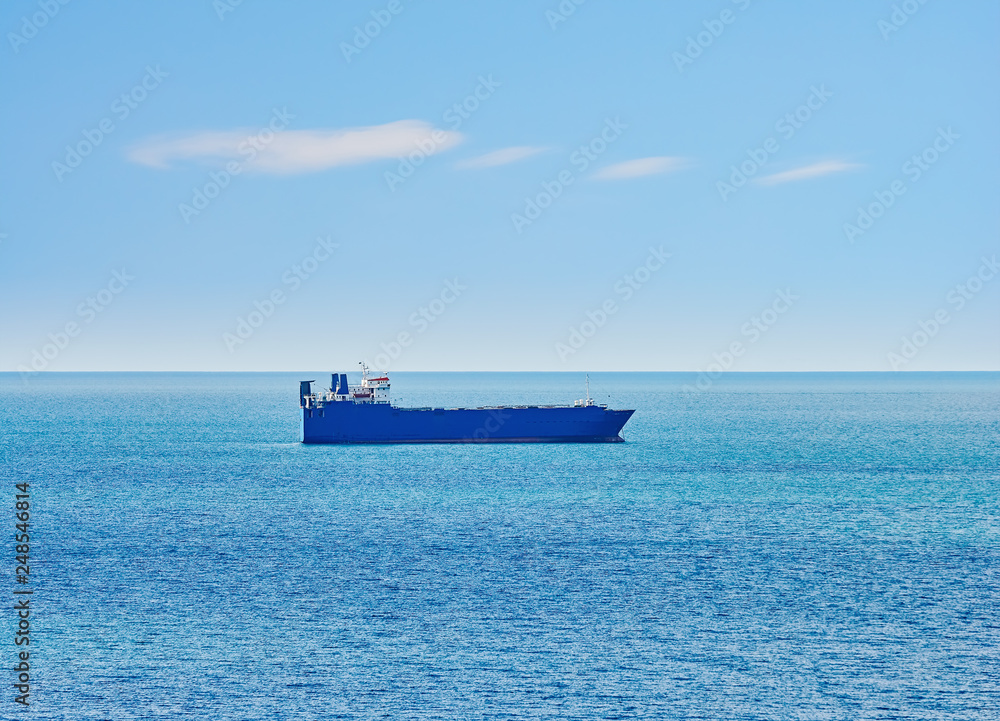 Cargo Ship in the Sea