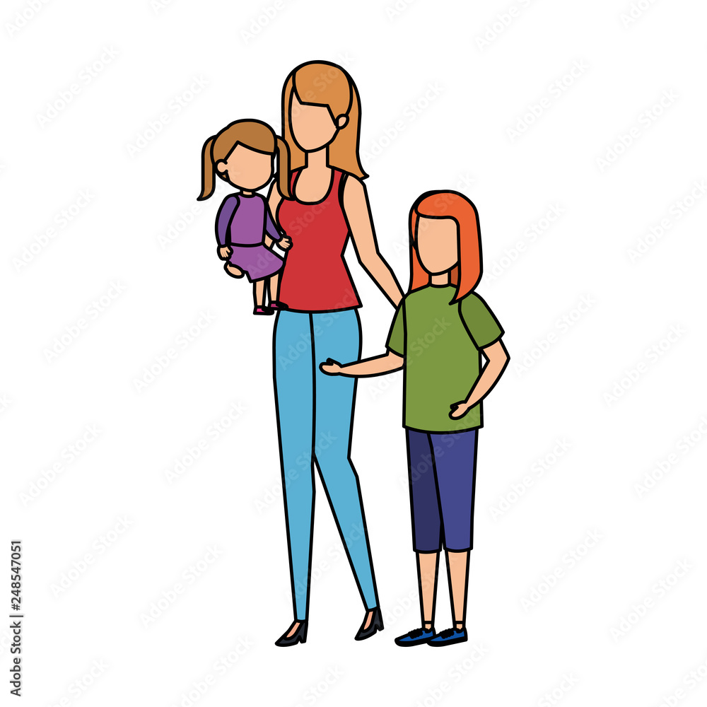 mother with daughters characters mother with daughters characters