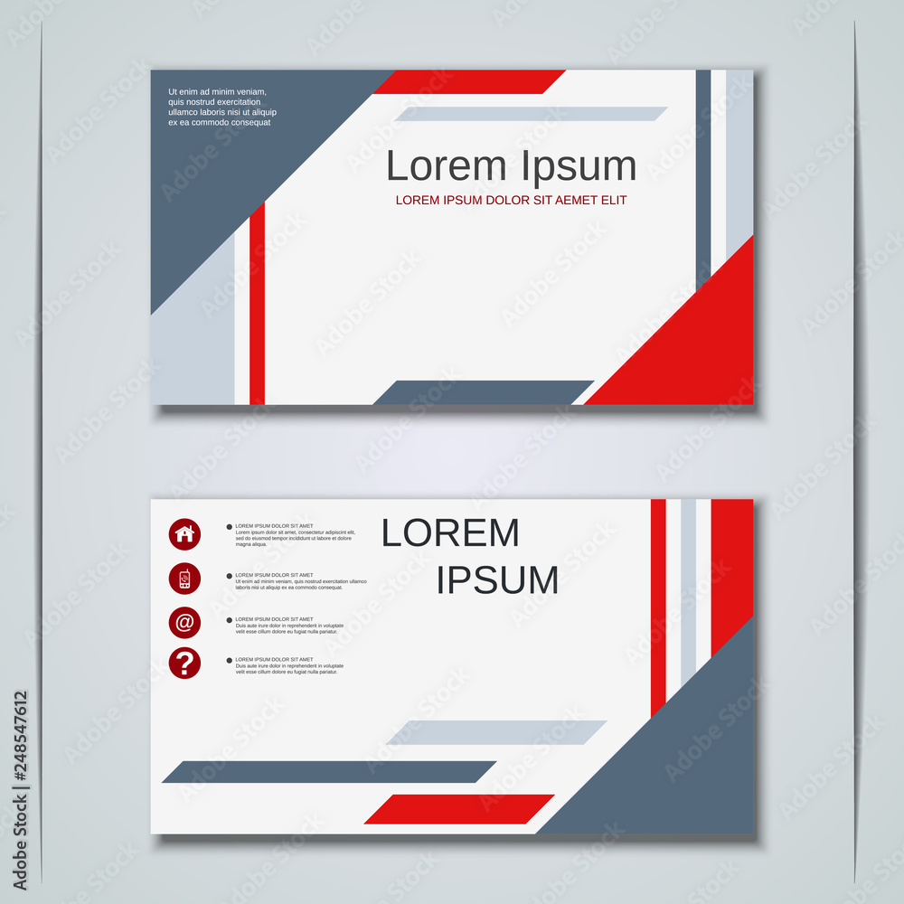 Modern business visiting card vector template Modern business visiting card vector template