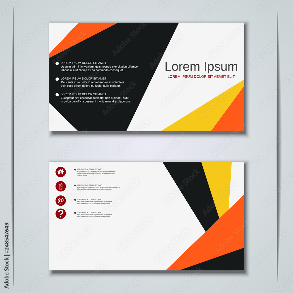 Fototapeta premium Modern business visiting card vector template