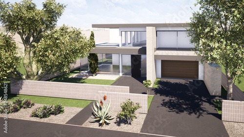 3d rendering house