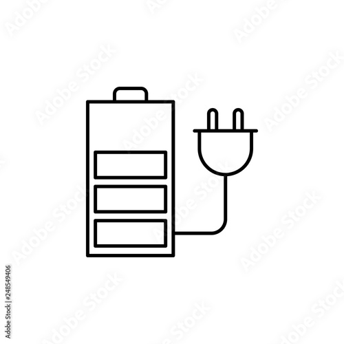charger, battery, quadcopter, drone icon. Element of quadrocopter icon. Thin line icon for website design and development, app development. Premium icon