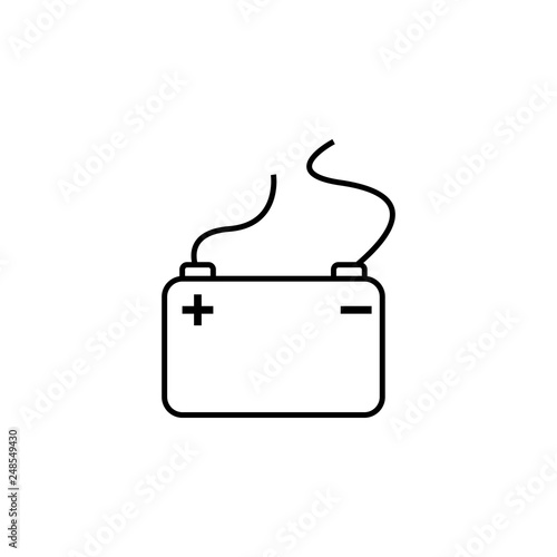 battery, charger, quadcopter, drone icon. Element of quadrocopter icon. Thin line icon for website design and development, app development. Premium icon