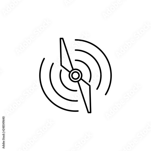 propeller, quadcopter, drone icon. Element of quadrocopter icon. Thin line icon for website design and development, app development. Premium icon