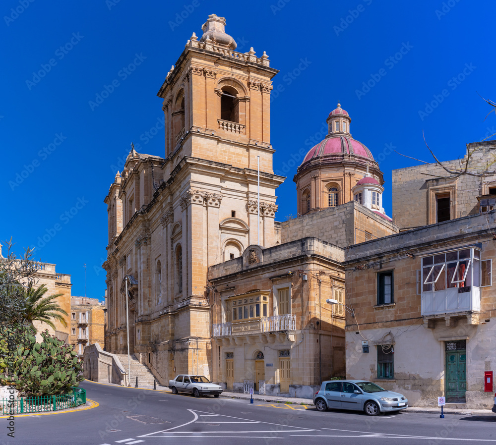 Malta Valletta, Vittoriosa, Birgu, St. Lawrence's Church
