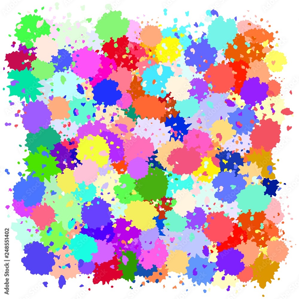 Paint, blots, splashes, drops, isolated watercolor stains in vector Paint, blots, splashes, drops, isolated watercolor stains in vector