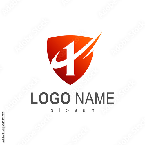 best protection logo,shield with number one logo