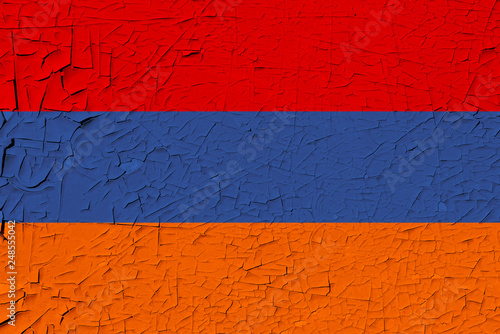 armenia painted flag
