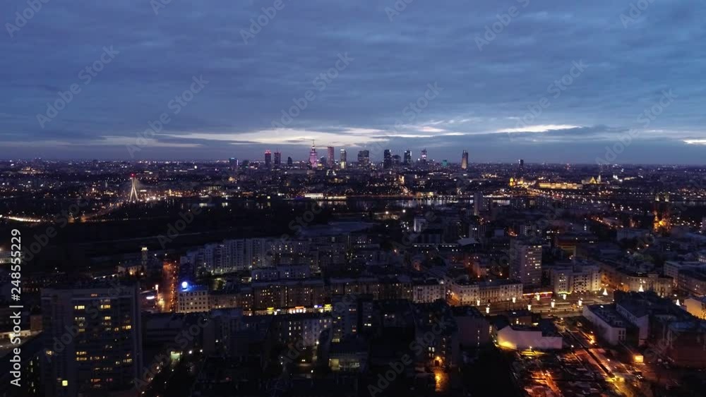 Warszawa o zmierzchu Warszawa o zmierzchu