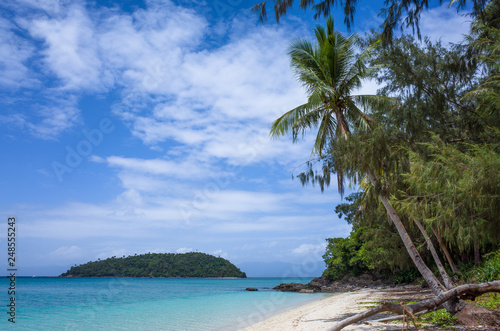Philippine Beach with White Sand and Palm Trees - Bonbon island, Romblon