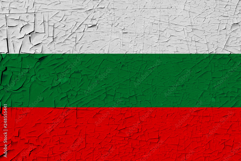 bulgaria painted flag