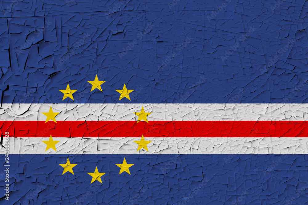 Cape Verde painted flag