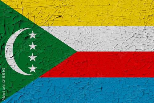 Comoros painted flag