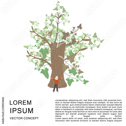 Ecology vector illustration.