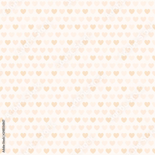 Peach heart pattern. Seamless vector