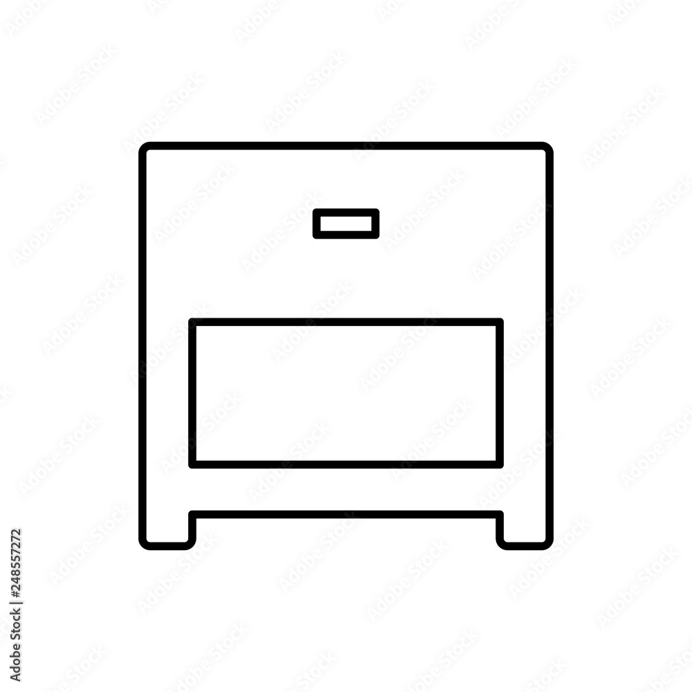 nightstand glyph icon. Element of Furniture for mobile concept and web apps icon. Thin line icon for website design and development, app development nightstand glyph icon. Element of Furniture for mobile concept and web apps icon. Thin line icon for website design and development, app development