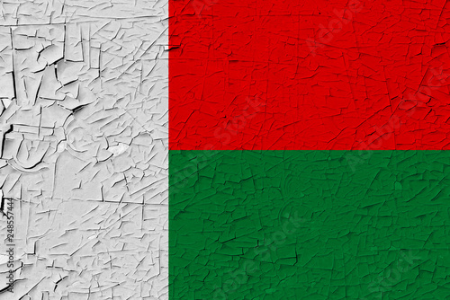 Madagascar painted flag
