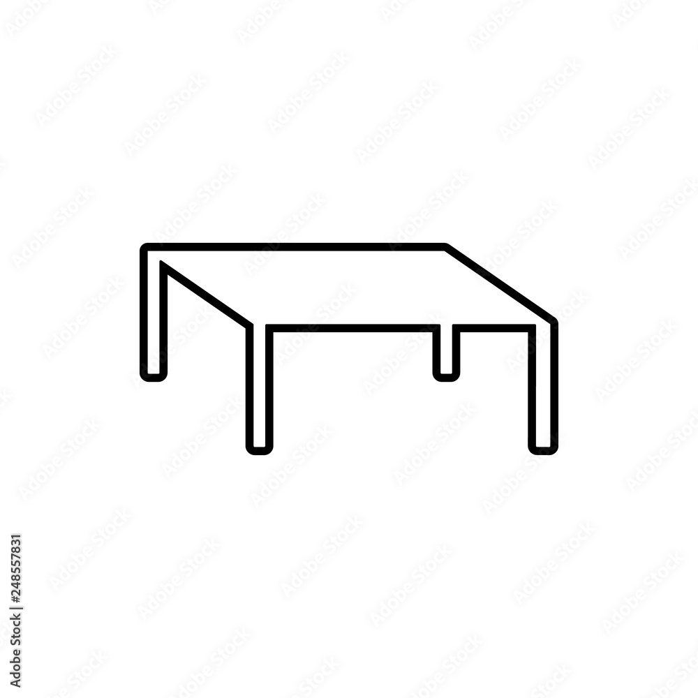 Coffee table glyph icon. Element of Furniture for mobile concept and web apps icon. Thin line icon for website design and development, app development Coffee table glyph icon. Element of Furniture for mobile concept and web apps icon. Thin line icon for website design and development, app development