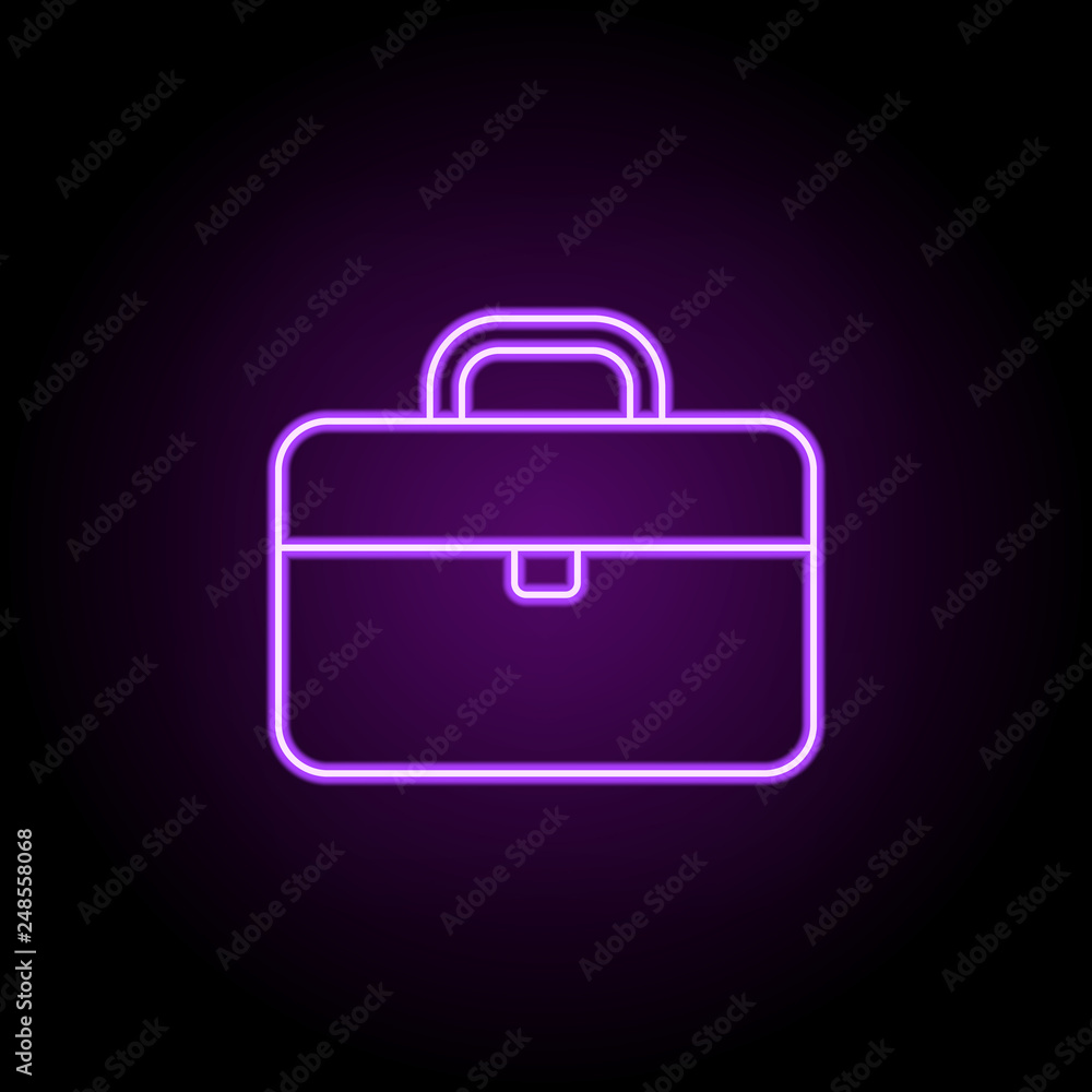 work experience line icon. Elements of web in neon style icons. Simple icon for websites, web design, mobile app, info graphics work experience line icon. Elements of web in neon style icons. Simple icon for websites, web design, mobile app, info graphics
