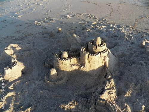 sandcastle on the beach