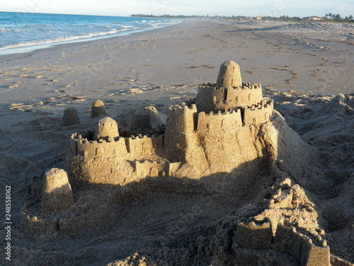 sand castle on the coast