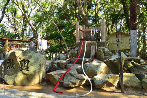 おのころ島神社の鶺鴒石