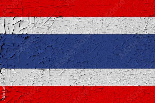 Thailand painted flag