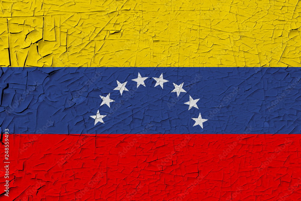 venezuela painted flag