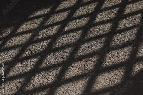 shadow on a asphalt