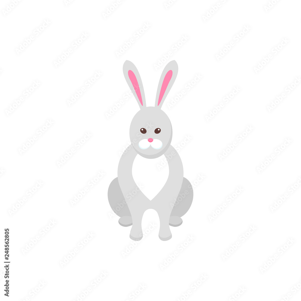 Obraz premium Easter Bunny flat icon.