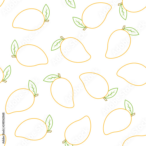 seamless pattern with mango